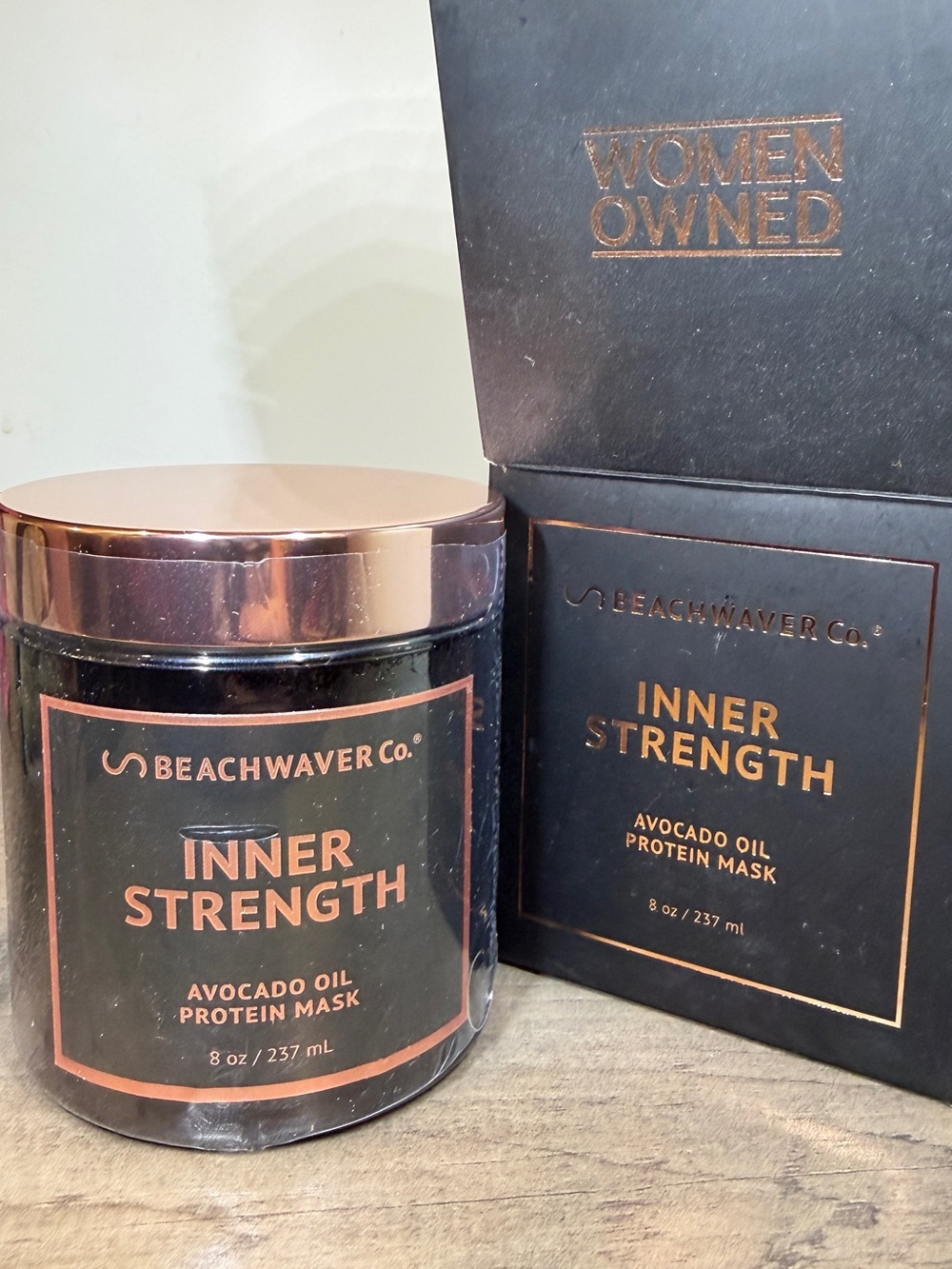 Beachwaver Co Inner Strength Avocado Oil Protein Mask - Black/Copper